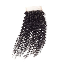 12A Virgin Remy Jerry Curl Closure