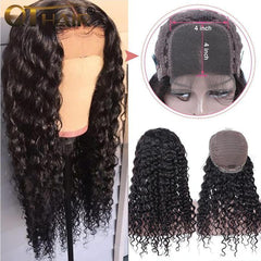 14A 4x4 Closure Wigs Deep Wave